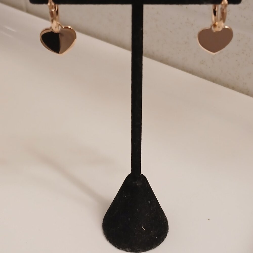 UltraFine 950 Silver Heart Motif Earrings